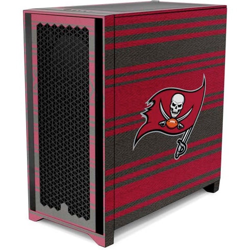 NFL Tampa Bay Buccaneers Trailblazer Corsair 4000D Tempered Glass Mid-Tower ATX Case Skin
