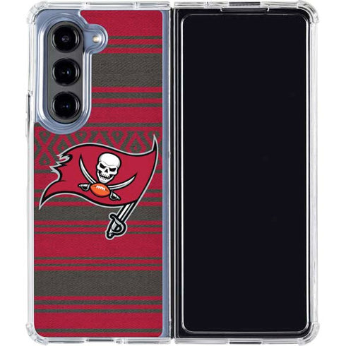 NFL Tampa Bay Buccaneers Trailblazer Galaxy Z Fold5 5G Clear Case