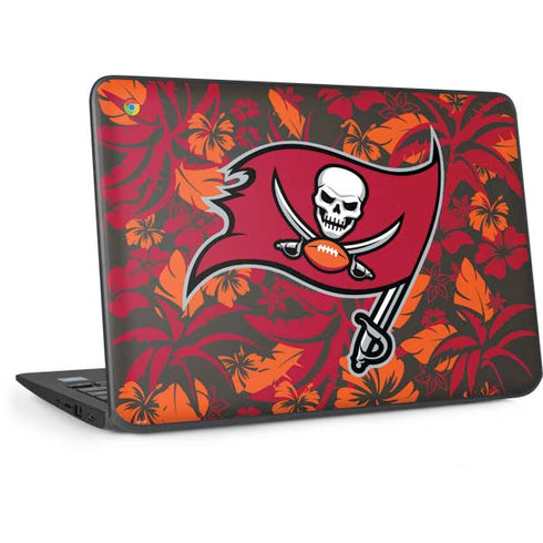 NFL Tampa Bay Buccaneers Tropical Print HP Chromebook Skin