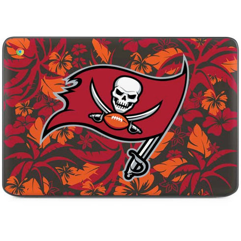 NFL Tampa Bay Buccaneers Tropical Print HP Chromebook Skin