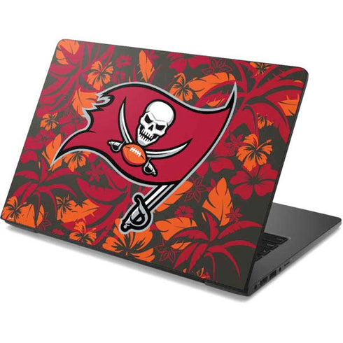 NFL Tampa Bay Buccaneers Tropical Print Dell Chromebook Skin