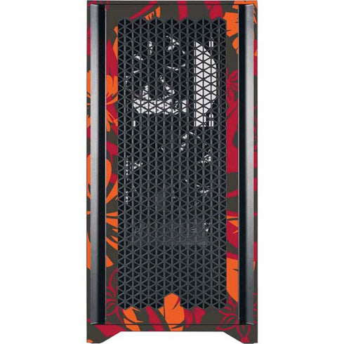 NFL Tampa Bay Buccaneers Tropical Print Corsair 4000D Tempered Glass Mid-Tower ATX Case Skin