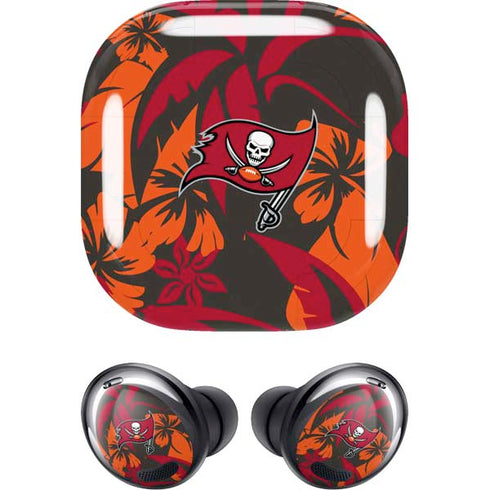 NFL Tampa Bay Buccaneers Tropical Print Galaxy Buds Pro Skin