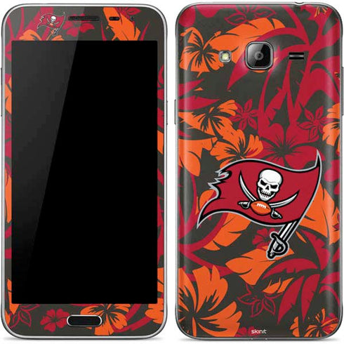 NFL Tampa Bay Buccaneers Tropical Print Galaxy J3 Skin