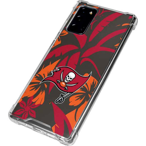 NFL Tampa Bay Buccaneers Tropical Print Galaxy Note20 5G Clear Case