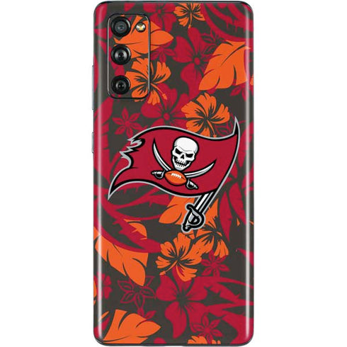 NFL Tampa Bay Buccaneers Tropical Print Galaxy S20 Fan Edition Skin