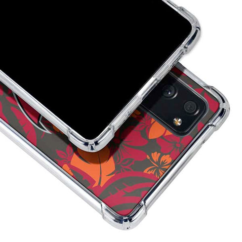 NFL Tampa Bay Buccaneers Tropical Print Galaxy S20 FE Clear Case