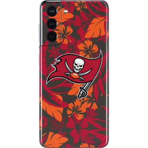 NFL Tampa Bay Buccaneers Tropical Print Galaxy S21 5G Skin