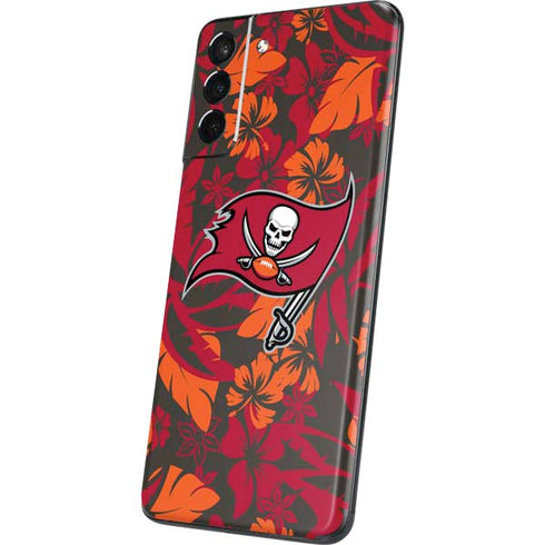 NFL Tampa Bay Buccaneers Tropical Print Galaxy S21 5G Skin