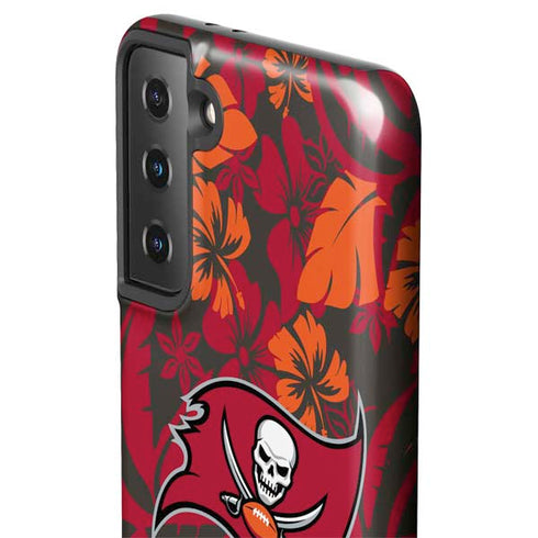 NFL Tampa Bay Buccaneers Tropical Print Galaxy S21 Plus 5G Pro Case