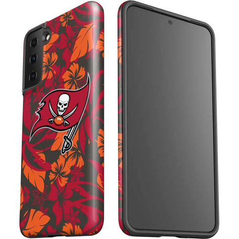 NFL Tampa Bay Buccaneers Tropical Print Galaxy S21 Plus 5G Pro Case