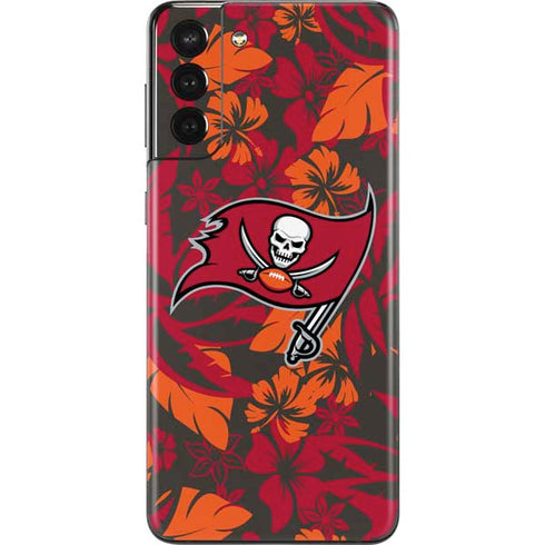 NFL Tampa Bay Buccaneers Tropical Print Galaxy S21 Plus 5G Skin