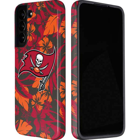 NFL Tampa Bay Buccaneers Tropical Print Galaxy S22 Plus Pro Case