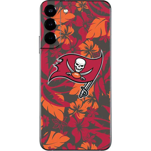 NFL Tampa Bay Buccaneers Tropical Print Galaxy S22 Plus Skin