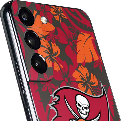NFL Tampa Bay Buccaneers Tropical Print Galaxy S22 Plus Skin