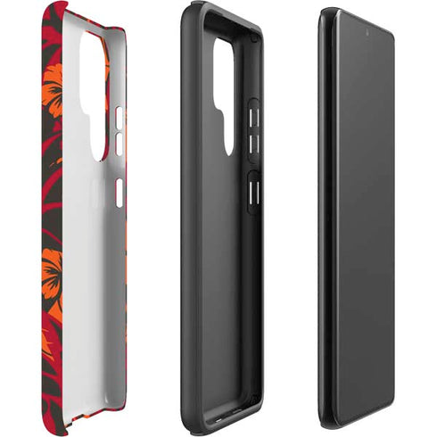 NFL Tampa Bay Buccaneers Tropical Print Galaxy S22 Ultra Pro Case