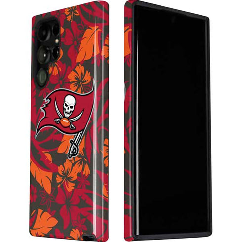 NFL Tampa Bay Buccaneers Tropical Print Galaxy S22 Ultra Pro Case