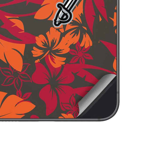 NFL Tampa Bay Buccaneers Tropical Print Galaxy S23 Plus Skin