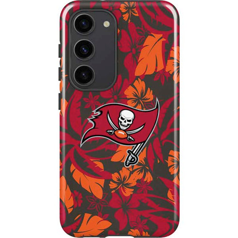 NFL Tampa Bay Buccaneers Tropical Print Galaxy S23 Pro Case