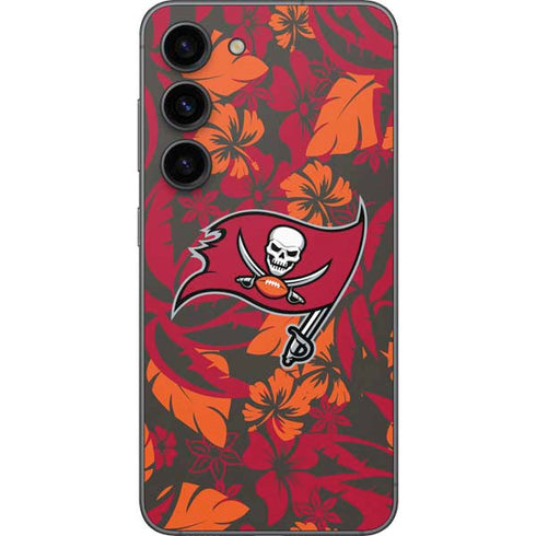 NFL Tampa Bay Buccaneers Tropical Print Galaxy S23 Skin