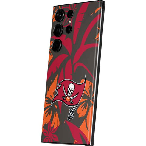 NFL Tampa Bay Buccaneers Tropical Print Galaxy S23 Ultra Skin