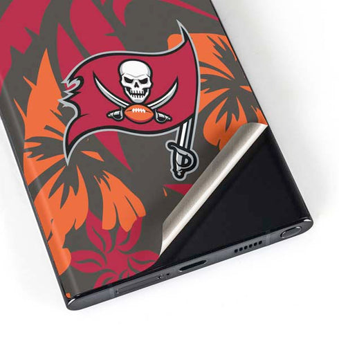 NFL Tampa Bay Buccaneers Tropical Print Galaxy S23 Ultra Skin