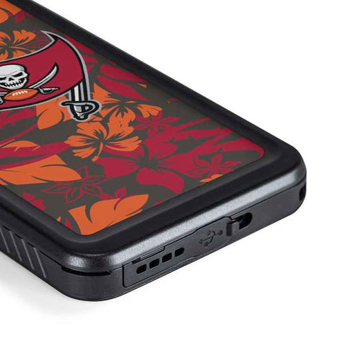 NFL Tampa Bay Buccaneers Tropical Print Galaxy S23 Waterproof Case