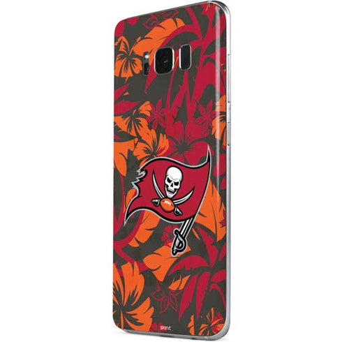NFL Tampa Bay Buccaneers Tropical Print Galaxy S8 Plus Skin