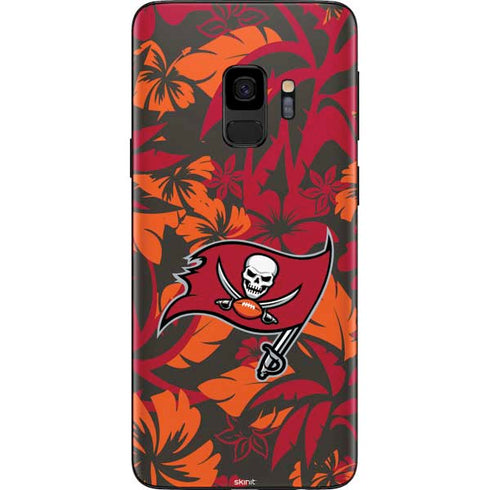 NFL Tampa Bay Buccaneers Tropical Print Galaxy S9 Skin