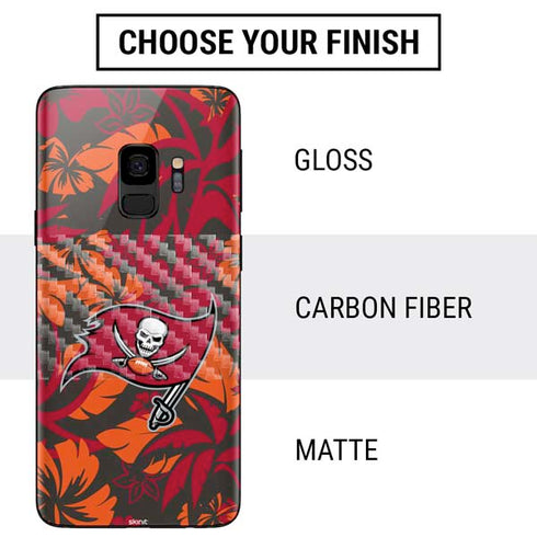 NFL Tampa Bay Buccaneers Tropical Print Galaxy S9 Skin