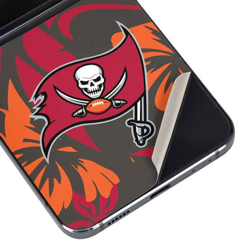 NFL Tampa Bay Buccaneers Tropical Print Galaxy Z Flip5 5G Skin