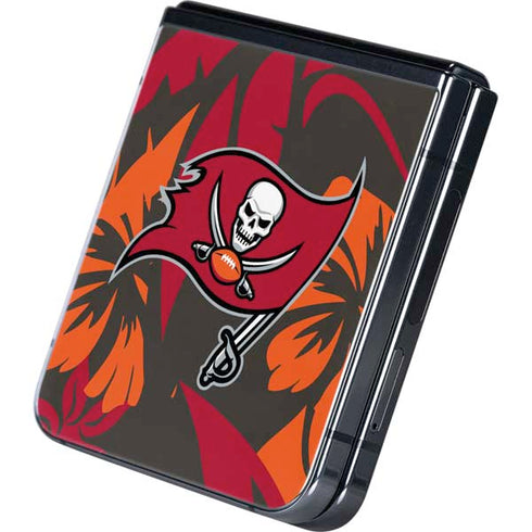NFL Tampa Bay Buccaneers Tropical Print Galaxy Z Flip5 5G Skin