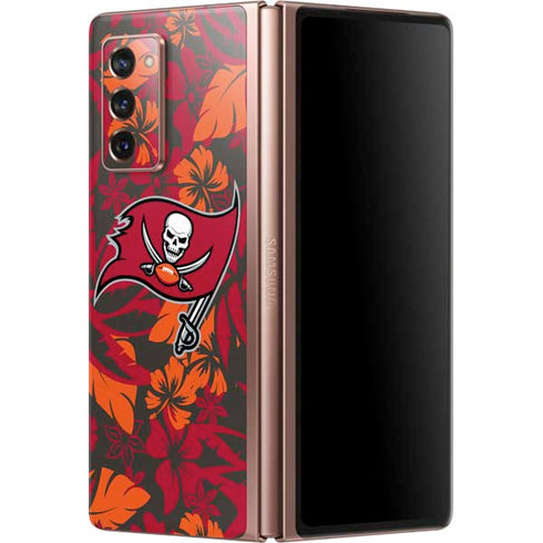 NFL Tampa Bay Buccaneers Tropical Print Galaxy Z Fold2 5G Skin