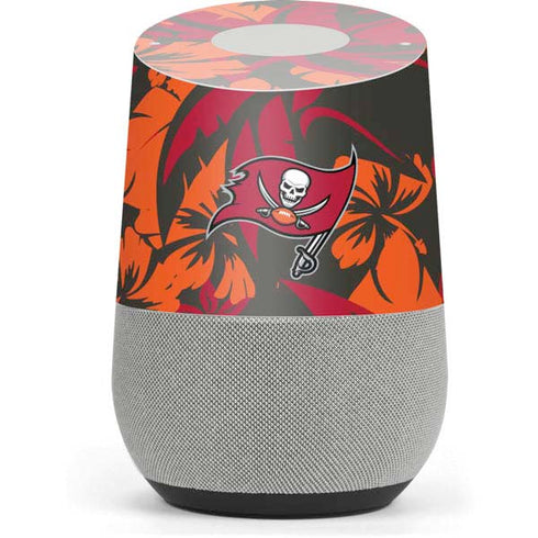 NFL Tampa Bay Buccaneers Tropical Print Google Home Skin