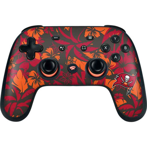 NFL Tampa Bay Buccaneers Tropical Print Google Stadia Controller Skin
