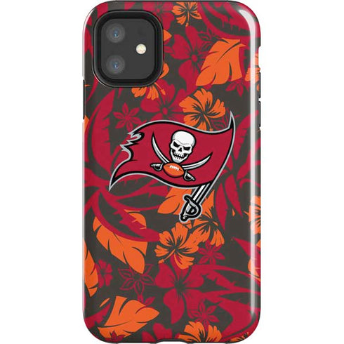 NFL Tampa Bay Buccaneers Tropical Print iPhone 11 Impact Case