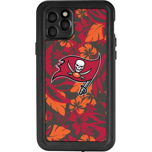 NFL Tampa Bay Buccaneers Tropical Print iPhone 11 Pro Waterproof Case