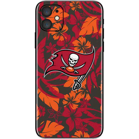 NFL Tampa Bay Buccaneers Tropical Print iPhone 11 Skin