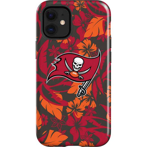 NFL Tampa Bay Buccaneers Tropical Print iPhone 12 Mini Impact Case
