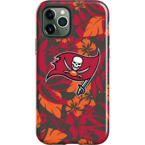 NFL Tampa Bay Buccaneers Tropical Print iPhone 12 Pro Impact Case