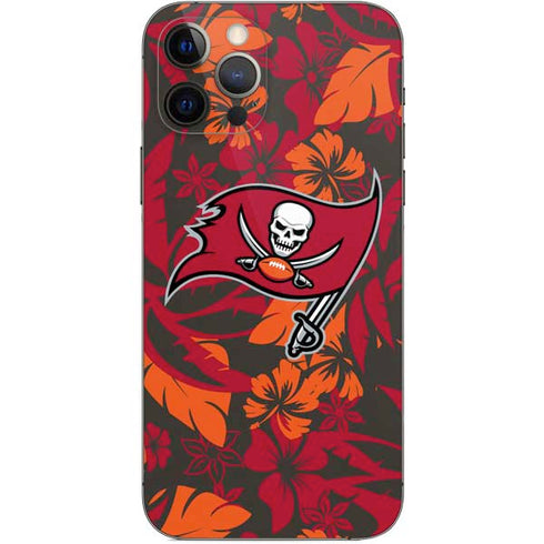NFL Tampa Bay Buccaneers Tropical Print iPhone 12 Pro Skin