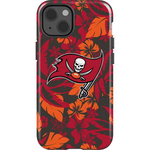 NFL Tampa Bay Buccaneers Tropical Print iPhone 13 Impact Case