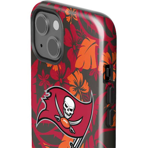 NFL Tampa Bay Buccaneers Tropical Print iPhone 13 Impact Case