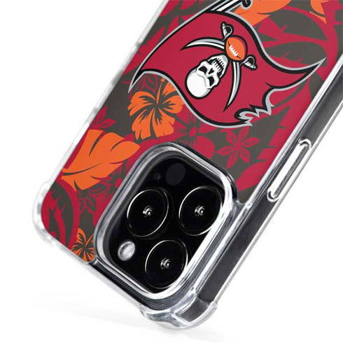 NFL Tampa Bay Buccaneers Tropical Print iPhone 13 Pro MagSafe Case