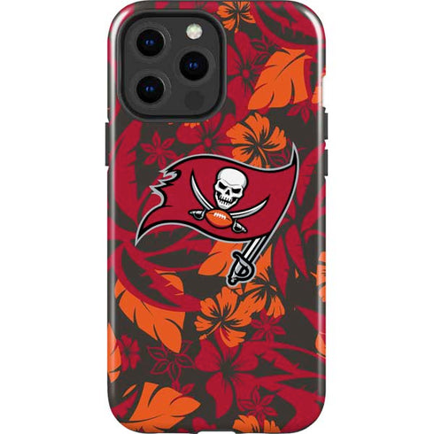NFL Tampa Bay Buccaneers Tropical Print iPhone 13 Pro Max Impact Case