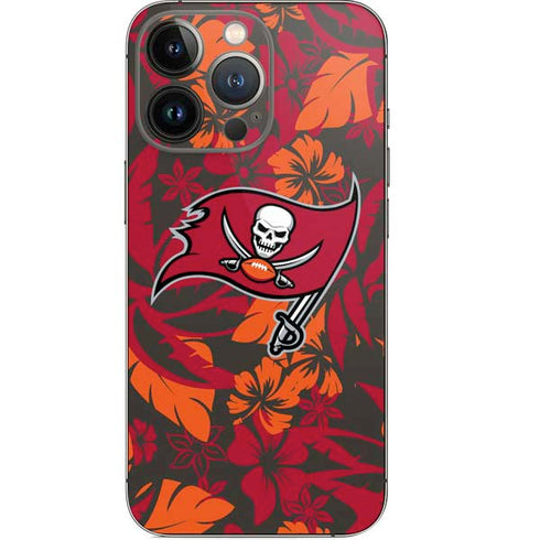 NFL Tampa Bay Buccaneers Tropical Print iPhone 13 Pro Skin