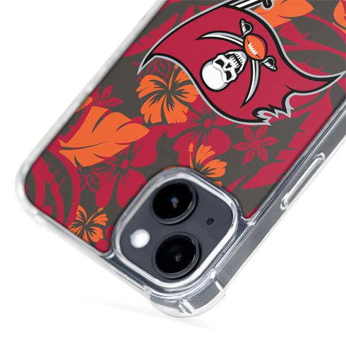 NFL Tampa Bay Buccaneers Tropical Print iPhone 15 Plus MagSafe Case