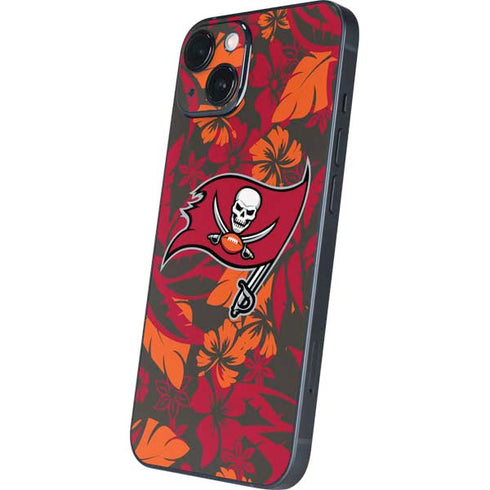 NFL Tampa Bay Buccaneers Tropical Print iPhone 14 Plus Skin