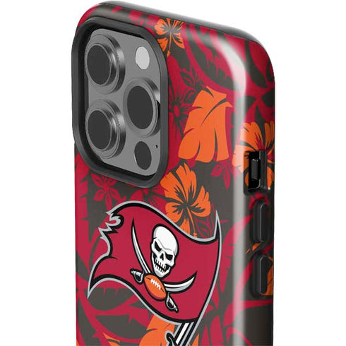 NFL Tampa Bay Buccaneers Tropical Print iPhone 15 Pro Impact Case