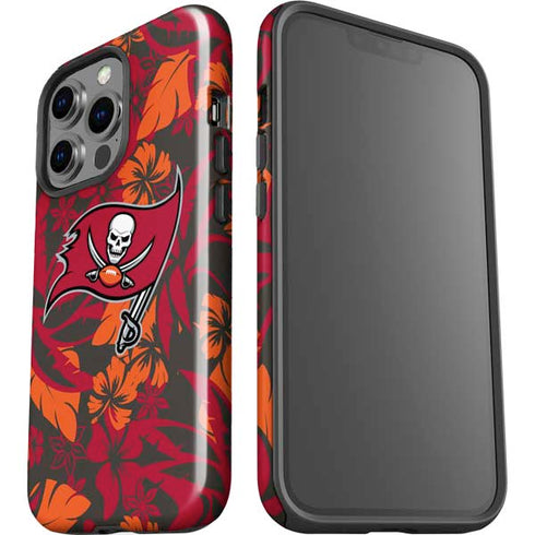 NFL Tampa Bay Buccaneers Tropical Print iPhone 15 Pro Impact Case
